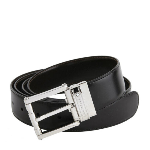 MontBlanc/萬(wàn)寶龍 男士雙色兩面可用商務(wù)休閑針扣皮帶腰帶 可裁剪 105092