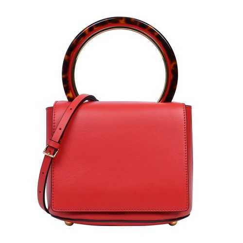 MARNI/瑪尼 Pannier系列周冬雨同款女士時(shí)尚小牛皮手提包單肩斜挎包