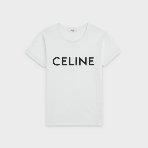  CELINE賽琳思琳 22年秋冬 女士 短袖T恤 T-SHIRT CELINE JERSEY COTON 2X764671Q.01EA