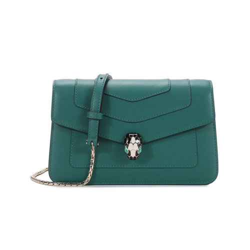 BVLGARI/寶格麗  女士SERPENTI FOREVER系列牛皮蛇頭扣單肩斜挎包手拿包 290837