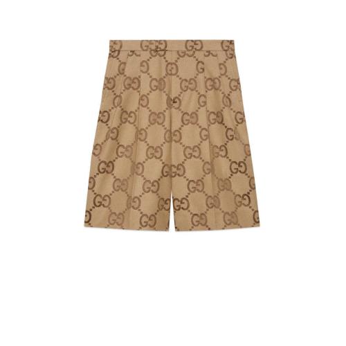  GUCCI古馳 22年秋冬 男士 大號(hào)GG帆布短褲 673181 ZAHT6 2580 預(yù)定商品2-6周發(fā)貨