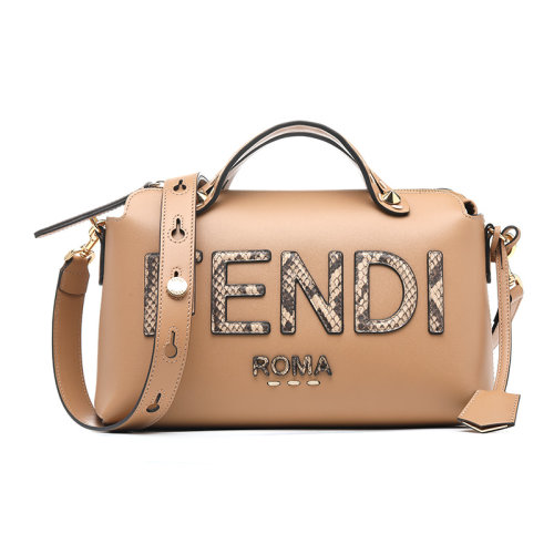 FENDI/芬迪21新品BY THE WAY牛皮革波士頓包女士單肩包8BL146AHMM