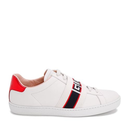 GUCCI/古馳 19年春夏 女性 時(shí)尚 條紋 白色 女士休閑運(yùn)動(dòng)鞋 525269 0FIV0_9086