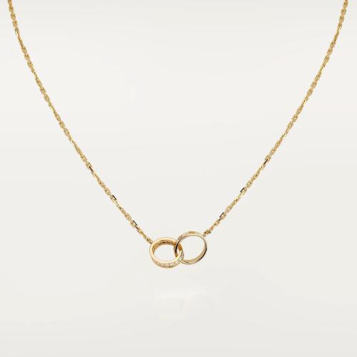  CARTIER 22年秋冬 女士 項(xiàng)鏈 LOVE項(xiàng)鏈，鑲嵌鉆石 18K黃金