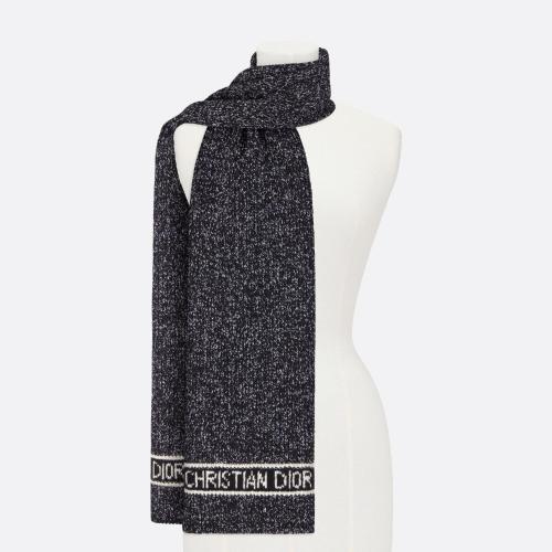  DIOR迪奧 22年秋冬 女士 圍巾 écharpe D-White 25DWI214I007_C933