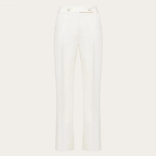  VALENTINO華倫天奴 22年秋冬 女士 休閑褲 PANTALON EN CREPE COUTURE XB3RB3651CFA03
