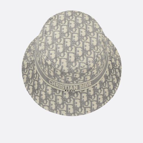  DIOR迪奧 22年秋冬 女士 帽子 D-Oblique 窄檐桶帽 11DOB923I132_C810 預定商品1-3周發(fā)貨