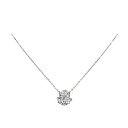 CARTIER/卡地亞 ETINCELLE系列 白金鑲嵌鉆石爪子形狀項鏈B7224571
