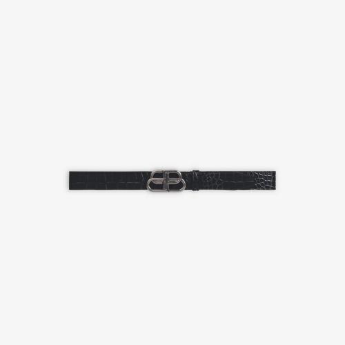 BALENCIAGA巴黎世家 22年春夏 男士 腰帶 Men%27s BB Large Belt in BLACK 5703701ROB51000 預(yù)定商品1-3周發(fā)貨
