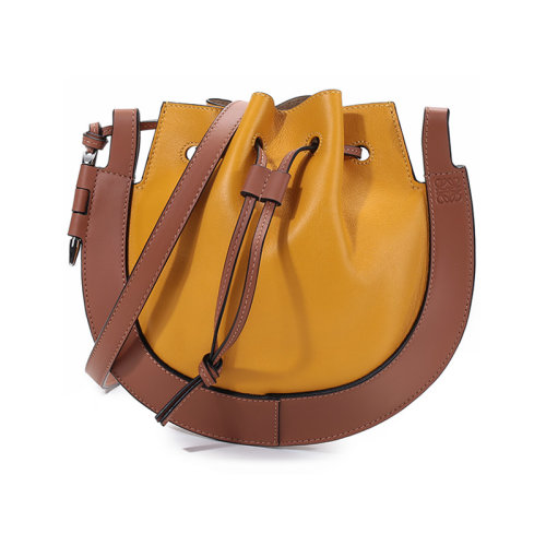 LOEWE/羅意威 女士小號(hào)牛皮Horseshoe單肩斜挎包 A826303X03