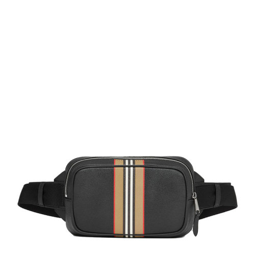 BURBERRY/博柏利 標志性條紋印花粒紋小牛皮腰包 80365431