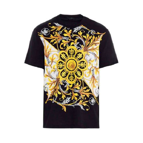  VERSACE/范思哲 男士黑色棉質(zhì)短袖T恤 A87371A228806 A1008 PLFSX