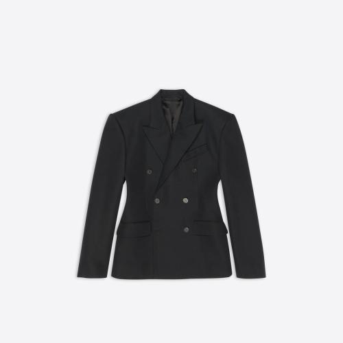  BALENCIAGA巴黎世家 22年秋冬 女士 夾克 Waisted Jacket in Black 704450TLT171000