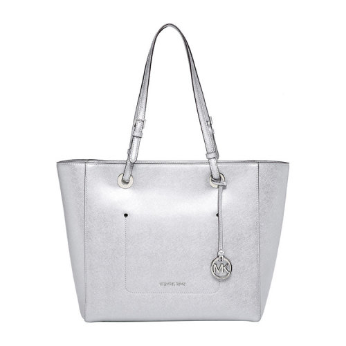 Michael Kors/邁克·科爾斯 時尚百搭 女士 銀色牛皮手提包單肩包 30T7MWAT4M040 HJH0034C