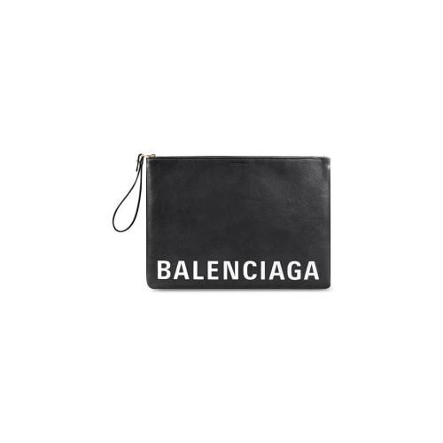  BALENCIAGA巴黎世家 22年秋冬 女士 手拿包 Womens Cash Pouch Whith Handle in Black/white 6