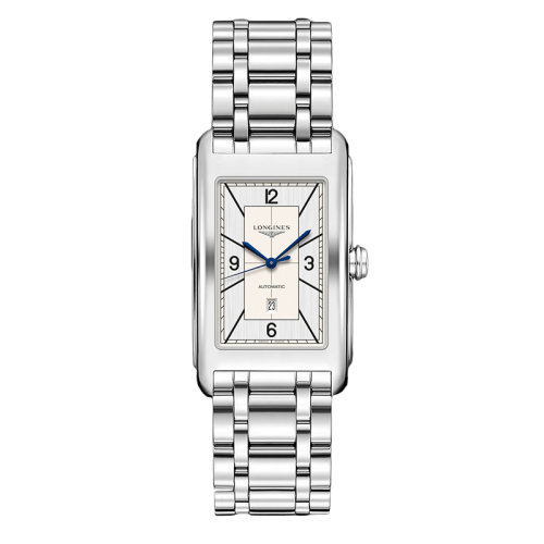 LONGINES/浪琴 黛綽維納系列 女士銀色自動(dòng)機(jī)械精鋼表殼表帶腕表28.2X47毫米L5.767.4.73.6