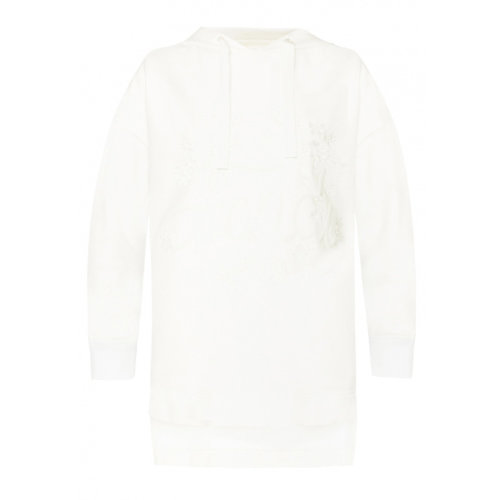 FENDI/芬迪  女裝 服飾 白色棉質(zhì)時尚簡約連帽衛(wèi)衣 女衛(wèi)衣