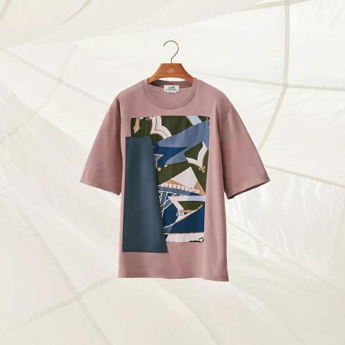  HERMES愛(ài)馬仕 22年秋冬 男士 短袖T恤 T-shirt patch ??Zouaves et Dragons?? H257810HA0K