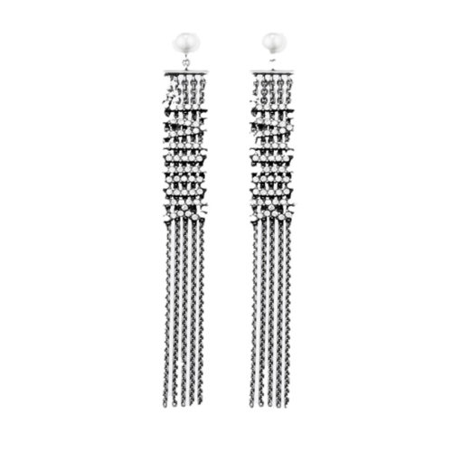 DIOR/迪奧 女士 金屬 銀色 時尚 耳環(huán) E1041ADRCY909 HJH0012BC