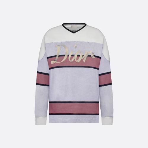  DIOR迪奧 22年秋冬 男士 短袖T恤 T-shirt a manches longues， coupe oversize 293J631A0799_C