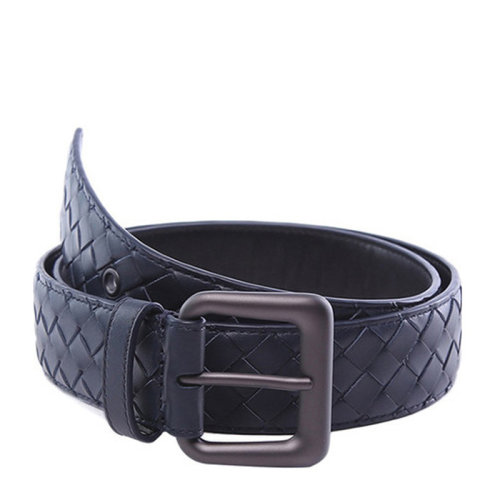 Bottega Veneta/葆蝶家 寶緹嘉 男士皮質(zhì)編織經(jīng)典時(shí)尚針扣皮帶腰帶 271932V4650