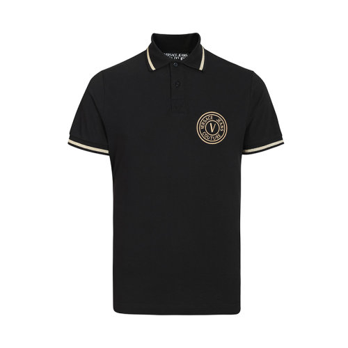 VERSACE/范思哲休閑時尚百搭潮流圖案男士短POLO