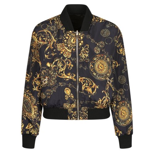  VERSACE JEANS COUTURE 女士黑色滌綸夾克 71HAS408 CQS00 G89 PLFSX