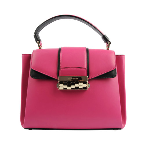 BVLGARI/寶格麗 女士 女包 粉色皮革斜挎包單肩包 282327 HJH0012BC