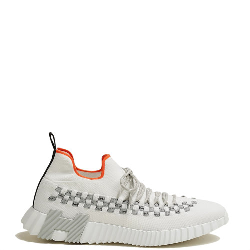 HERMES/愛馬仕 22年秋冬新款 Flex系列 男士白色/灰色網(wǎng)眼套穿式超輕運(yùn)動鞋H222910ZH90400