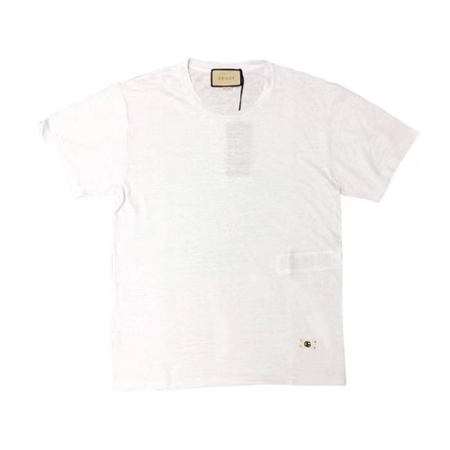 GUCCI/古馳 古琦男裝 時尚簡約 男士白色棉質(zhì)短袖T恤 650083 XJC6N 9692 HKY0011N