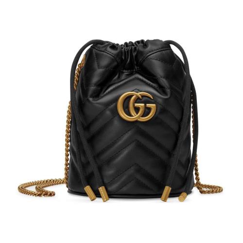  GUCCI古馳 22年秋冬 女士 GG Marmont 系列迷你水桶包 575163 DTDRT 1000