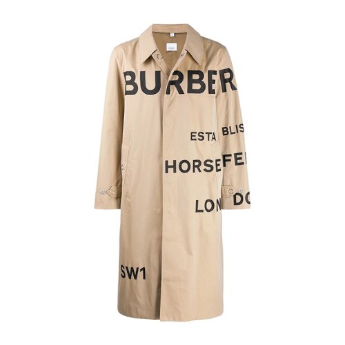 秋冬BURBERRY/博柏利 男士米色彈力棉風衣 8015897