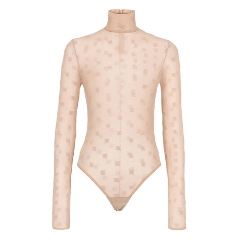 FENDI/芬迪 女士粉色薄紗連體衣FS7828AHLGF081J