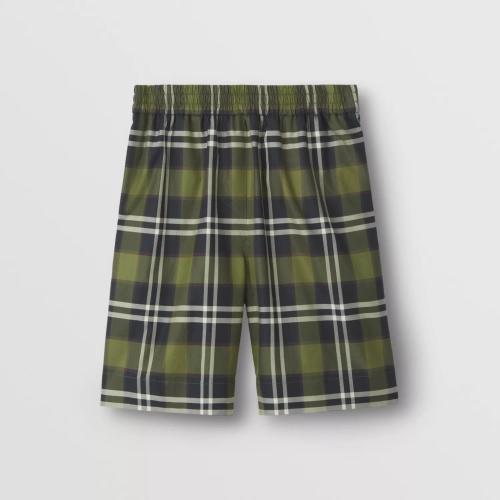 BURBERRY 22年秋冬 女士 格紋棉質(zhì)斜紋短褲 80568571