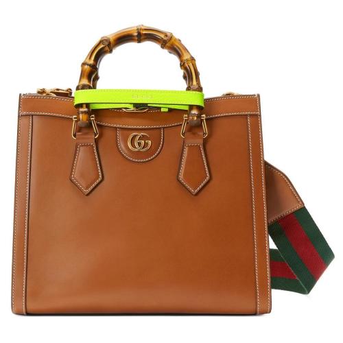  GUCCI古馳 22年秋冬 女士 Gucci Diana竹節(jié)小號托特包 702721 UN5HT 2071