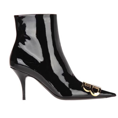 Balenciaga/巴黎世家英倫細(xì)跟箭頭亮面  及踝靴 539737WAVFO1000
