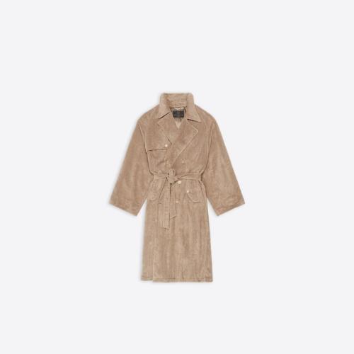  BALENCIAGA巴黎世家 22年秋冬 女士 風(fēng)衣 Womens Towel Trench Coat in Beige 704544TKP179577