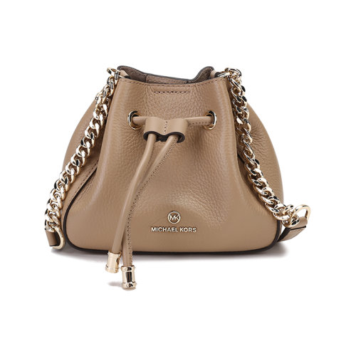Michael Kors/邁克·科爾斯【22春夏新款】女士PHOEBE系列皮革超小號單肩斜挎包抽繩包水桶包 32H1L8PD0L
