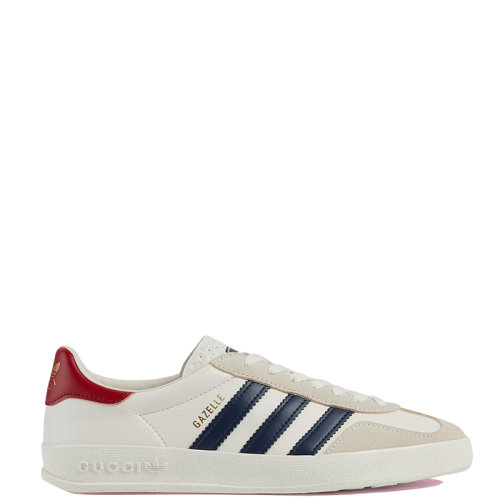  GUCCI/古馳 22年秋冬新款 adidas聯(lián)名系列 女士白色皮革配可持續(xù)材料Demetra運動鞋707861UTT109060