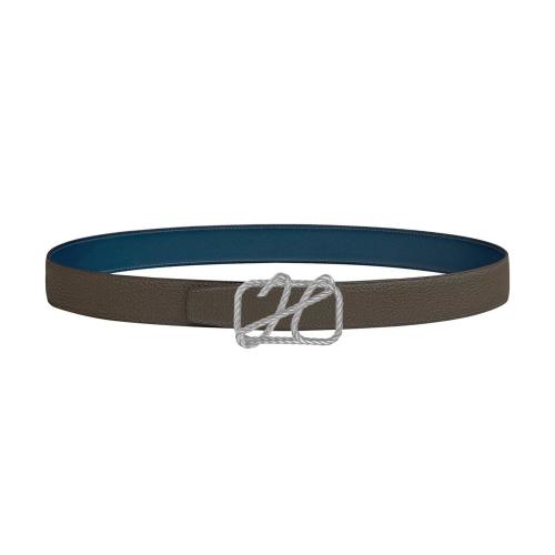  HERMES愛馬仕 22年秋冬 女士 腰帶 Boucle de ceinture Cordage %26 Cuir de ceinture reversibl 預(yù)定商品2-6周發(fā)貨