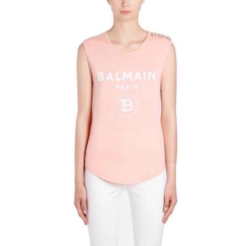 BALMAIN/巴爾曼  經(jīng)典百搭女士無(wú)袖T恤TF11000I386 OAJ【主推】