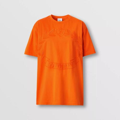  BURBERRY 22年秋冬 女士 馬術(shù)騎士刺繡寬松棉質(zhì) T 恤衫 80634671