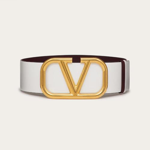  VALENTINO華倫天奴 22年春夏 女士 腰帶 CEINTURE VLOGO SIGNATURE RéVERSIBLE EN VEAU BRILL 預(yù)定商品1-3周發(fā)貨