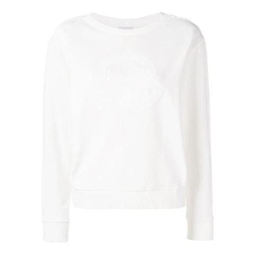 Moncler/蒙克萊 女士白色棉質(zhì)衛(wèi)衣 8050150 809E1 034