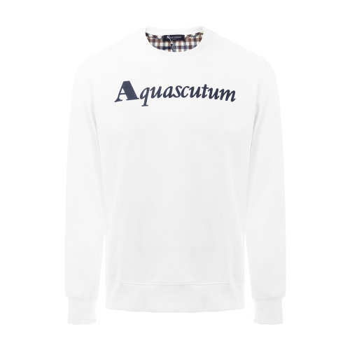 Aquascutum/雅格獅丹 純棉圓領男士衛(wèi)衣 男衛(wèi)衣 內(nèi)搭 休閑上裝