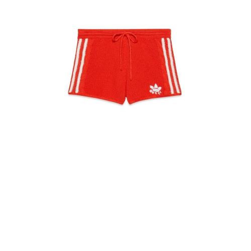  GUCCI古馳 22年秋冬 女士 adidas x Gucci聯(lián)名系列針織短褲 693835 XKCDJ 6429