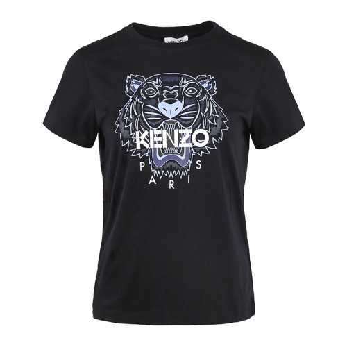 KENZO/高田賢三經(jīng)典虎頭印花棉質(zhì)寬松女士短袖T恤FB52TS846