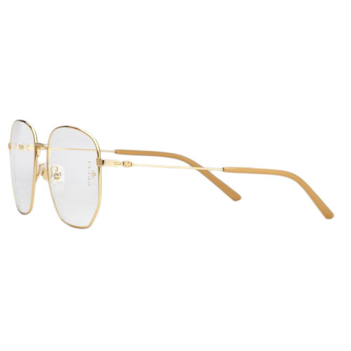 GUCCI/古馳 男士閃亮的金色金屬鏡矩形眼鏡?544381I33308005