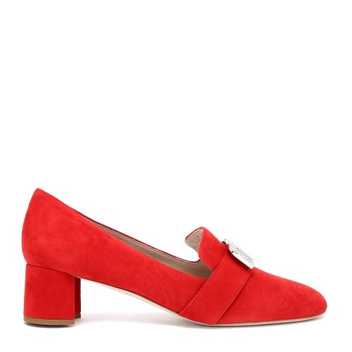 MIUMIU 純色 金屬裝飾 時尚 女士中跟鞋 5I128C QRG F0011