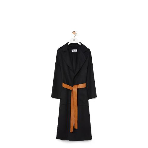  LOEWE羅意威  女士 大衣 大廓形束腰大衣 D2281240PA-1100 預(yù)定商品1-3周發(fā)貨
